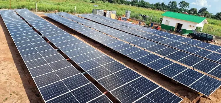 Ground-mounted solar farm
